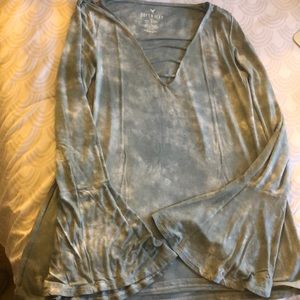 American eagle bell sleeve shirt
